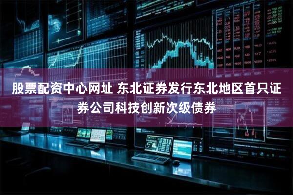 股票配资中心网址 东北证券发行东北地区首只证券公司科技创新次级债券