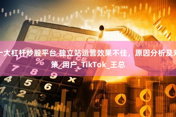 十大杠杆炒股平台 独立站运营效果不佳，原因分析及对策_用户_TikTok_王总